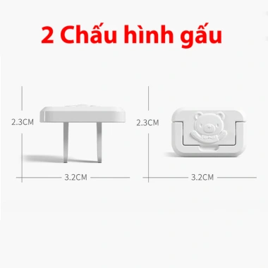 Bịt ổ điện chống giật an toàn cao cấp Dbavio bảo vệ trẻ nhỏ loại 2 và 3 chấu - Giá chỉ 9.000₫ 4
