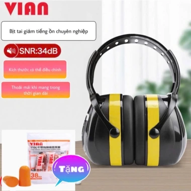 Bịt tai chống ồn VIAN 10.534 34dB - Giá 127k, phù hợp công trường, học tập, máy bay, ngủ 9