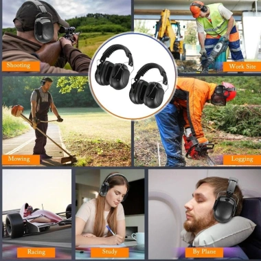 Bịt tai điều chỉnh BANGSHE SNR-34dB, chống ồn gập lại, bảo vệ thính giác cho trẻ em học sinh 6