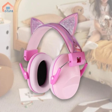 Bịt tai giảm tiếng ồn trẻ em điều chỉnh, đệm êm, nhỏ gọn, hiệu suất cao, cách âm máy bay