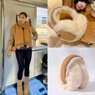 Bịt Tai Giữ Ấm Da Lộn Lót Bông Xinh Xắn - Phong Cách Tây Hot 2.024, Giá 65.000 VND 2