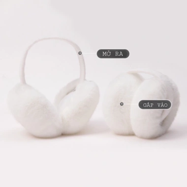 Bịt tai giữ ấm HUMI chụp tai mùa đông chất liệu tự nhiên mềm mịn, kín khí 90k 10