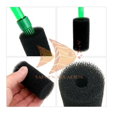 Bịt tép mút xốp đen - Bịt chặn đầu in lọc thác, treo, thùng thủy sinh, chỉ 15.000₫