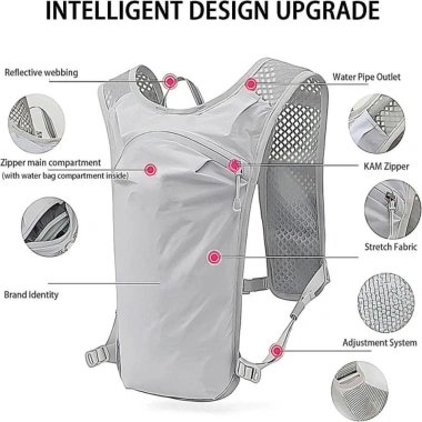BLACKBEAR LIMIT Hydration Vest - Ba lô chạy bộ thoáng khí, túi điện thoại, gói nước - 179.928đ