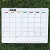 BLACKON Nam châm tủ lạnh, nhãn dán lịch mềm 28x21cm, bảng từ tính xóa được, lịch tuần‑tháng 3
