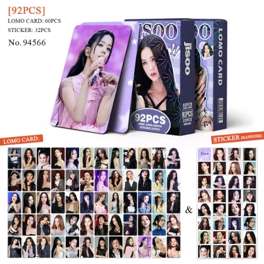 Blackpink 92 Cái JISOO Photocards KPOP LOMO Hộp Thẻ Miếng Dán Bộ Sưu Tập 66.000₫ 3