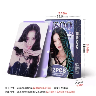 Blackpink 92 Cái JISOO Photocards KPOP LOMO Hộp Thẻ Miếng Dán Bộ Sưu Tập 66.000₫ 9