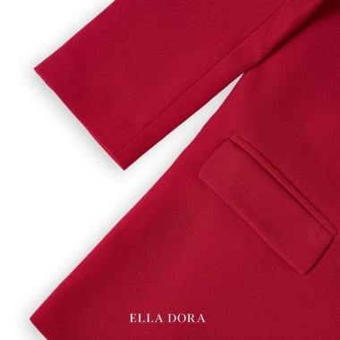 Blazer cổ không ve dáng suông ELLA DORA sang trọng thanh lịch 4 mùa V25 - 999.000₫ 9