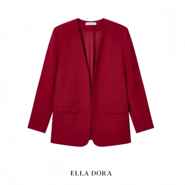 Blazer cổ không ve dáng suông ELLA DORA sang trọng thanh lịch 4 mùa V25 - 999.000₫ 10