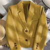 Blazer Nữ Ngắn Màu Vàng - Áo Khoác Xuân Thu Niche Thời Trang, Giá chỉ 343.440đ 3