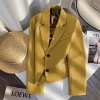 Blazer Nữ Ngắn Màu Vàng - Áo Khoác Xuân Thu Niche Thời Trang, Giá chỉ 343.440đ 8