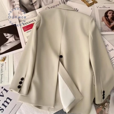 Blazer Nữ Oukwca Hàn Quốc - Công sở, lưng khe, áo khoác ngoài, chỉ 273k