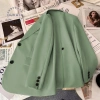 Blazer Nữ Oukwca Hàn Quốc - Công sở, lưng khe, áo khoác ngoài, chỉ 273k 4
