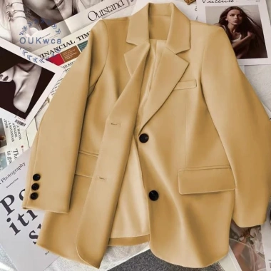 Blazer Nữ Oukwca Hàn Quốc - Công sở, lưng khe, áo khoác ngoài, chỉ 273k