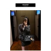 Blazer Nữ và Áo Khoác Kèm Chân Váy Ngắn Chất Vải Kẻ Hàn Quốc Cao Cấp - Giá 322.000₫ 4