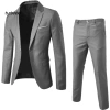 Blazers nam tay dài ô mấp màu đơn sắc - Phối vest nam, giảm 23% chỉ 460.437 VND 4
