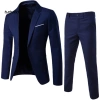 Blazers nam tay dài ô mấp màu đơn sắc - Phối vest nam, giảm 23% chỉ 460.437 VND 8