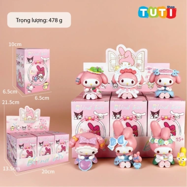 Blind Box 6 Mô Hình Kuromi và Melody - Quà Tặng Trang Trí Bàn Làm Việc, Sưu Tầm Mô Hình Giá Ưu Đãi 39.200 VNĐ 7 Blind Box 6 Mô Hình Kuromi và Melody - Quà Tặng Trang Trí Bàn Làm Việc, Sưu Tầm Mô Hình Giá Ưu Đãi 39.200 VNĐ 7