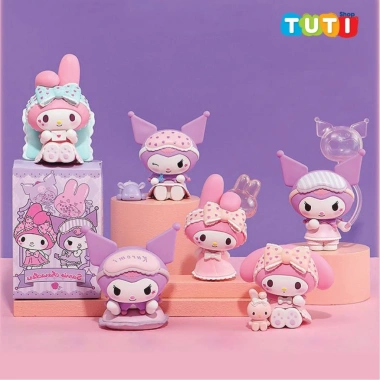 Blind Box 6 Mô Hình Kuromi và Melody - Quà Tặng Trang Trí Bàn Làm Việc, Sưu Tầm Mô Hình Giá Ưu Đãi 39.200 VNĐ