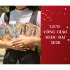 Bloc Lịch Công Giáo 2.026 treo tường - Ngày lễ, lời Chúa, hình Thánh - Quà tặng giá ưu đãi 45.000 VND