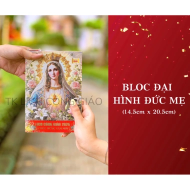Bloc Lịch Công Giáo 2.026 treo tường - Ngày lễ, lời Chúa, hình Thánh - Quà tặng giá ưu đãi 45.000 VND 2