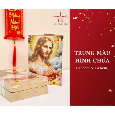 Bloc Lịch Công Giáo 2.026 treo tường - Ngày lễ, lời Chúa, hình Thánh - Quà tặng giá ưu đãi 45.000 VND 5