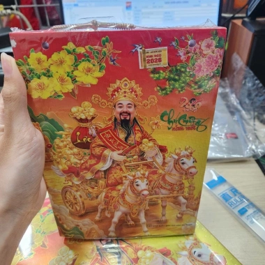 BLOC LỊCH ĐẠI 2.026 thư pháp - Ruột lịch 14.5x20.5cm kèm 2 vít tết, chỉ 85.000₫