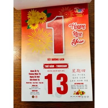 Block lịch Tết 2.026 giá xưởng, đủ kích thước, giảm còn 89.000đ, in nhanh
