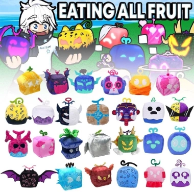 Blox Plush Fruit Hộp Bí Ẩn - Gối Nhồi Bông Trái Cây Họa Tiết Da Báo, Đồ Chơi Blox Giá 100.100₫