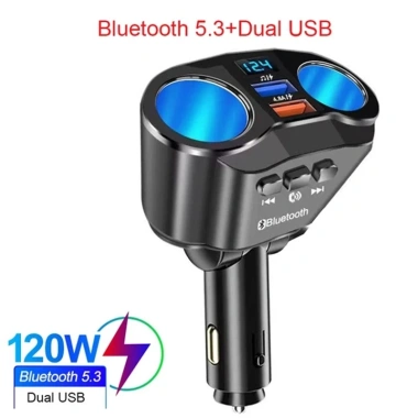 Bluetooth Xe Thuốc Lá Bật Lửa – Ổ Cắm PD QC3.0 USB 4.8A Sạc Nhanh Kỹ Thuật Số