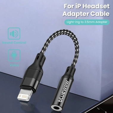 Bluewow Adapter 3.5mm Tai nghe Aux Jack - Cho iPhone 13- XR, Âm sạch, 91.300đ