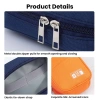 BlueWow Túi Hai Lớp Tổ Chức Cáp USB, Tai Nghe, PowerBank - Tiện Lợi Bảo Quản 5