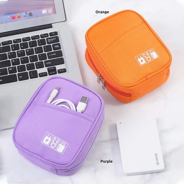 BlueWow Túi Hai Lớp Tổ Chức Cáp USB, Tai Nghe, PowerBank - Tiện Lợi Bảo Quản 7