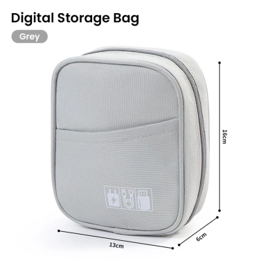 BlueWow Túi Hai Lớp Tổ Chức Cáp USB, Tai Nghe, PowerBank - Tiện Lợi Bảo Quản 9