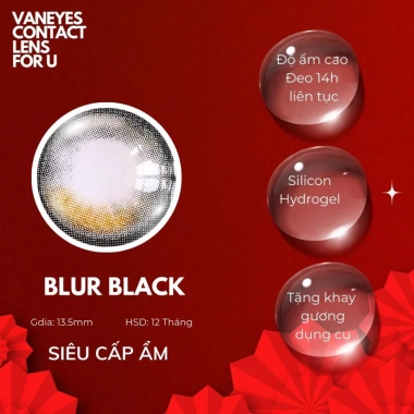 Blur Black MINA LENS kính áp tròng 0-7.5 độ - Giá chỉ 75.000 VND, giảm tới 20%