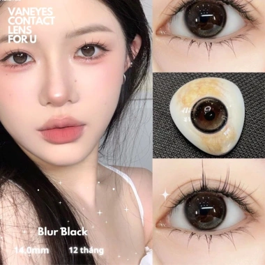 Blur Black MINA LENS kính áp tròng 0-7.5 độ - Giá chỉ 75.000 VND, giảm tới 20% 2