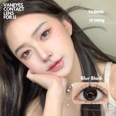 Blur Black MINA LENS kính áp tròng 0-7.5 độ - Giá chỉ 75.000 VND, giảm tới 20% 4