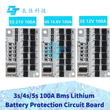 BMS 3s/4s/5s 12‑21V 100A Li‑ion LMO/Ternary Pin Bảo Vệ, Sạc Cân Bằng - 63.074₫
