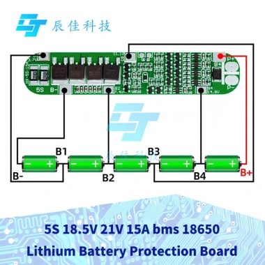 BMS 5S 18.5V-21V 15A cho Pin 18.650 - Bảo Vệ Lithium Chống Quá Tải, Hỗ Trợ Năng Lượng Mặt Trời - Giá 53.832đ BMS 5S 18.5V-21V 15A cho Pin 18.650 - Bảo Vệ Lithium Chống Quá Tải, Hỗ Trợ Năng Lượng Mặt Trời - Giá 53.832đ