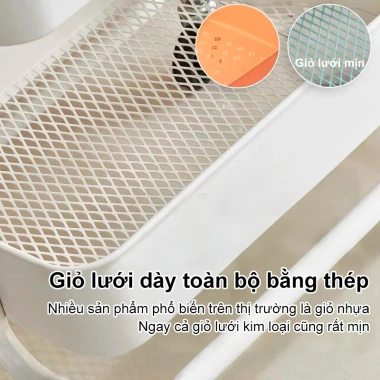 BMZAR Kệ Đa Năng Gấp Gọn 3 Tầng Thép Carbon Chống Gỉ Xe Đẩy Spa Giá 329.000₫ 8