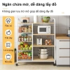 BMZAR Kệ lò vi sóng 3-4 tầng đa năng, kèm giỏ, ngăn tủ mặt gỗ MDF 1.3cm - Giá ưu đãi 579.000 VND 2