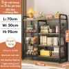 BMZAR Kệ lò vi sóng 3-4 tầng đa năng, kèm giỏ, ngăn tủ mặt gỗ MDF 1.3cm - Giá ưu đãi 579.000 VND 10