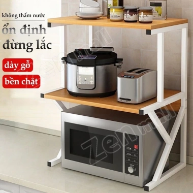 BMZAR Kệ Lò Vi Sóng Đa Năng Hiện Đại, Decor Bếp Trọng, Chính Hãng, Giá 135k