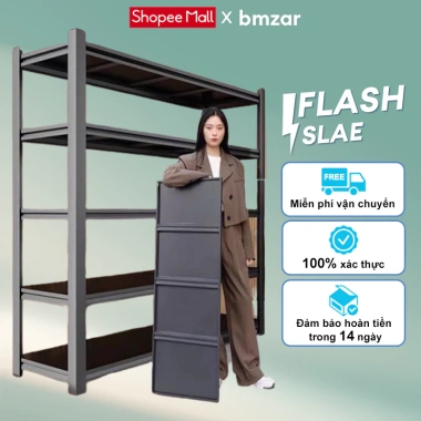 BMZAR Kệ sắt đa năng chịu tải 500kg - Tấm dày, v lỗ, giá 529.000đ