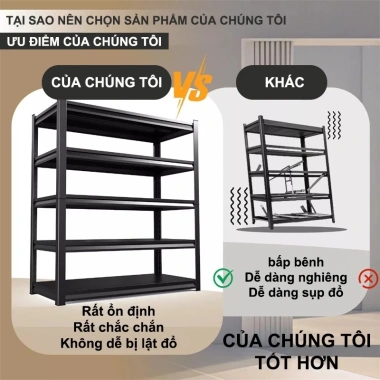 BMZAR Kệ sắt đa năng chịu tải 500kg - Tấm dày, v lỗ, giá 529.000đ 2 BMZAR Kệ sắt đa năng chịu tải 500kg - Tấm dày, v lỗ, giá 529.000đ 2