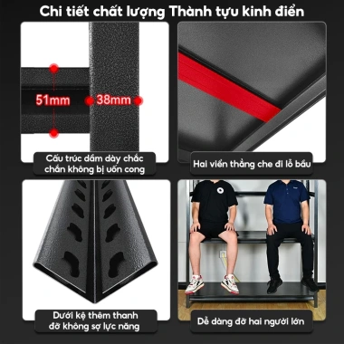 BMZAR Kệ sắt đa năng chịu tải 500kg - Tấm dày, v lỗ, giá 529.000đ 4 BMZAR Kệ sắt đa năng chịu tải 500kg - Tấm dày, v lỗ, giá 529.000đ 4