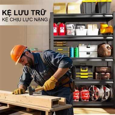 BMZAR Kệ sắt đa năng chịu tải 500kg - Tấm dày, v lỗ, giá 529.000đ 7 BMZAR Kệ sắt đa năng chịu tải 500kg - Tấm dày, v lỗ, giá 529.000đ 7