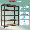 BMZAR Kệ sắt v lỗ 5 tầng đa năng 120x40x180 - Lắp đặt không cần vít, giá chỉ 235.000đ
