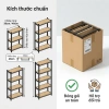 BMZAR Kệ sắt v lỗ 5 tầng đa năng 120x40x180 - Lắp đặt không cần vít, giá chỉ 235.000đ 9