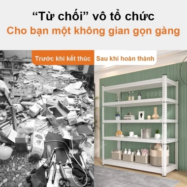 BMZAR Kệ sắt v lỗ chịu 500kg, điều chỉnh chiều cao, bền đẹp, giá ưu đãi 299.000 VND
